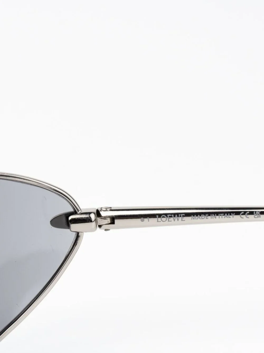 Loewe Men Sunglasses Silver Grey Wraparound LW40164U 16A NEW AUTHENTIC
